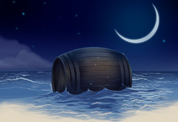 Бочка в море сказка о царе Салтане