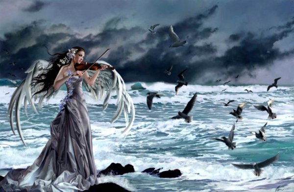 Ангел с крыльями