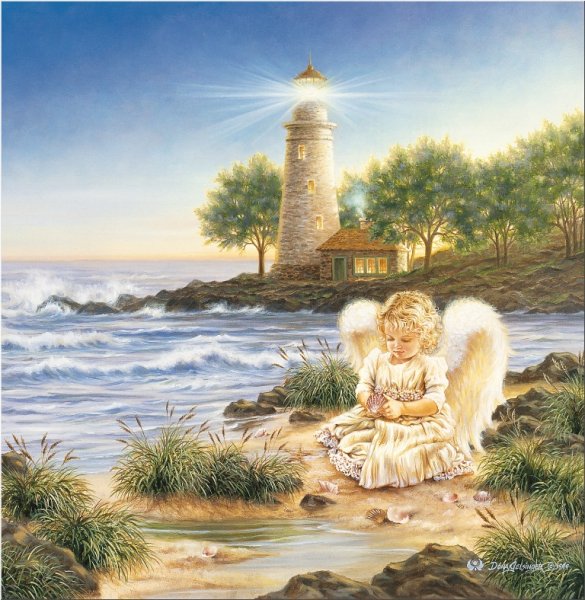 Ангелочек на море