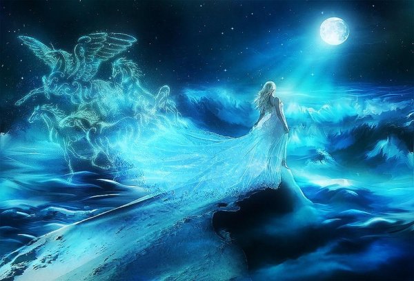 Девушка море шторм