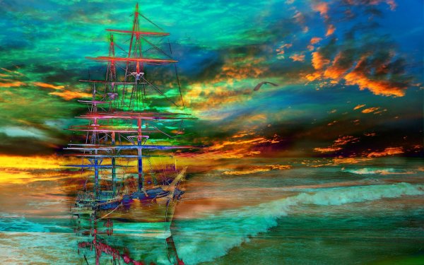 Море абстракция