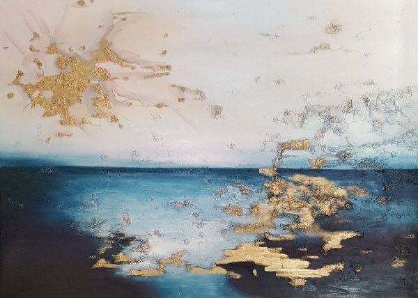 Флюид арт волна