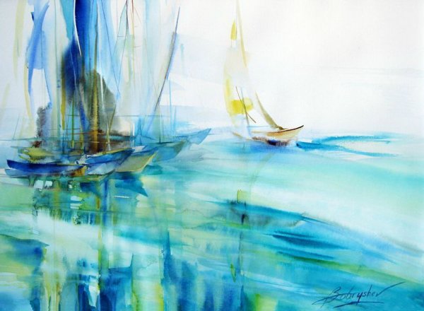 Волна картина акрилом