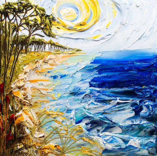 Флюид арт волна