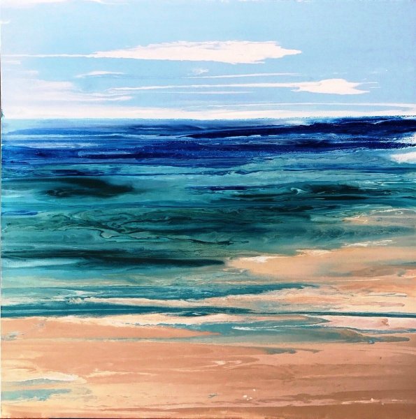 Картина мастихином волна