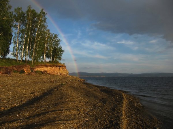 Залив Езагаш на Красноярском море