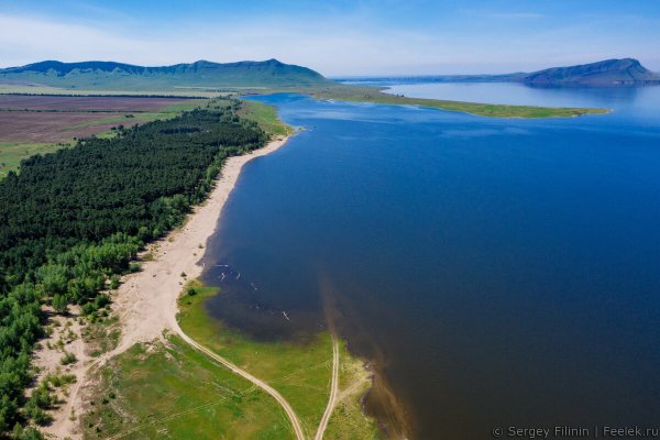 Красноярское водохранилище Краснотуранск