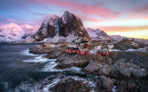 Норвегия фьорды яхта пейзаж