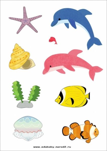 Морские аппликации для детей