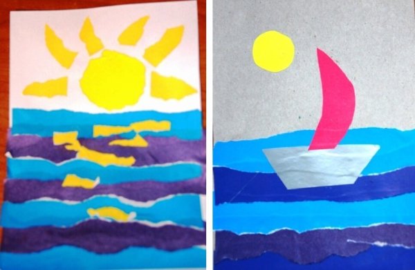 Аппликация море