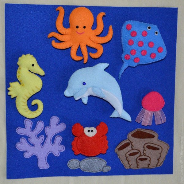 Аппликация на тему подводный мир