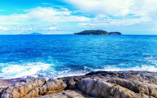 Морское побережье панорама