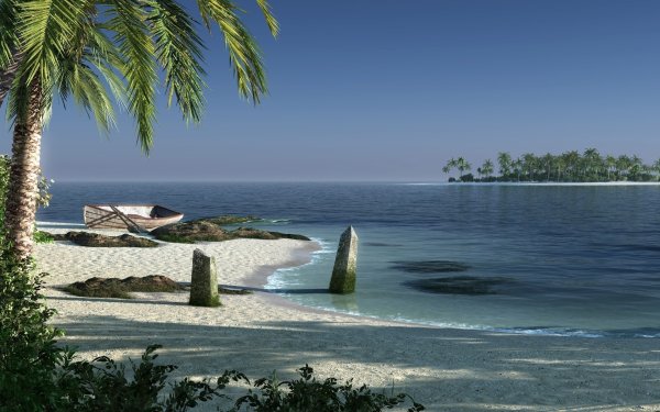 Сказочный остров в океане