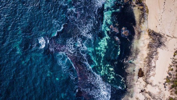 Тихий океан вид сверху