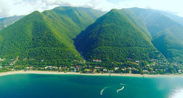 Абхазия Гагры горы море