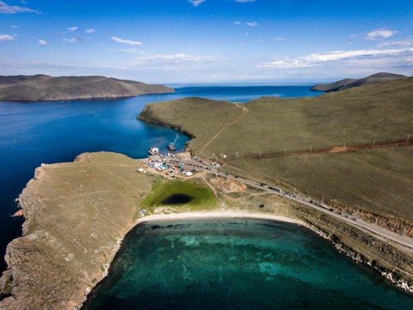 Карта малого моря Байкал с бухтами