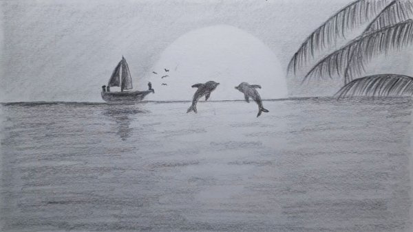 Море карандашом