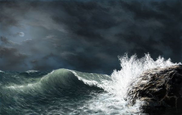 Море шторм