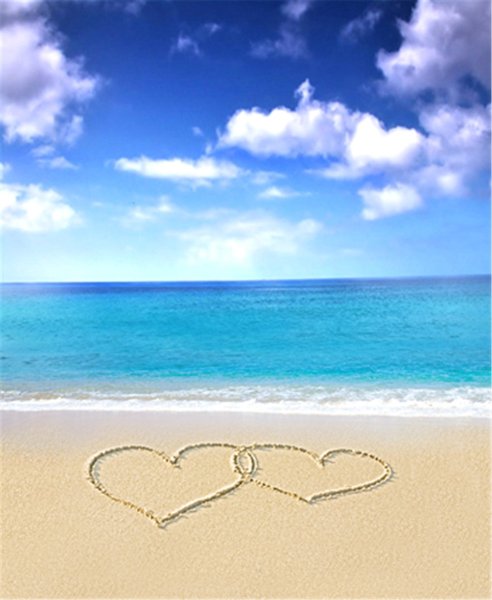 Сердечко на пляже