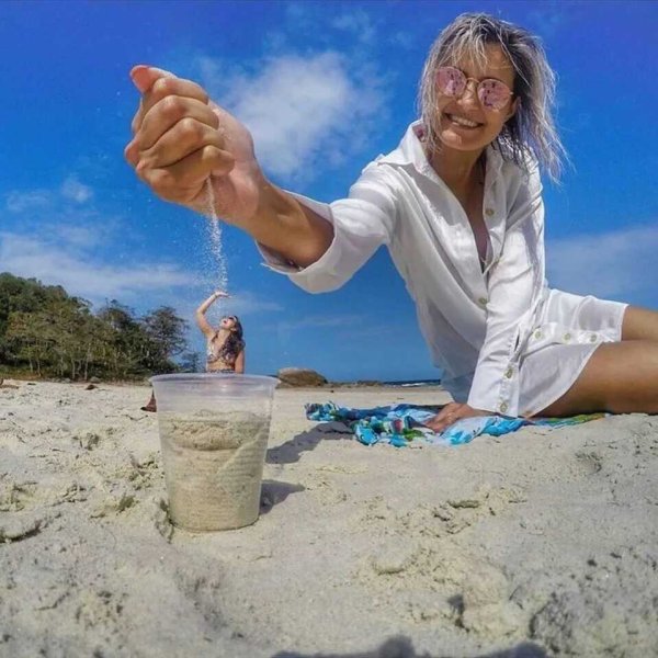 Необычная фотосессия на море