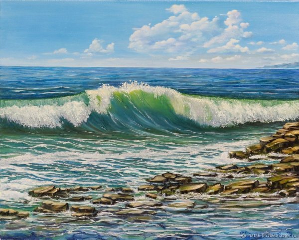 Морское побережье живопись