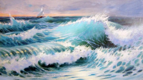 Черное море Абхазия Прибой