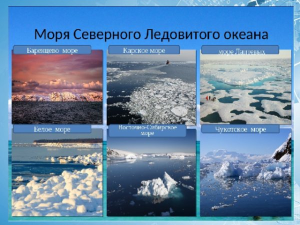 Моря Северного дедов того океана