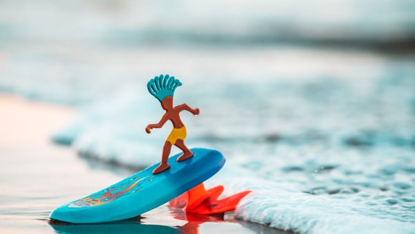 Семья пляж песок