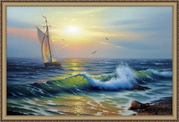 Виктор Лузик картины море