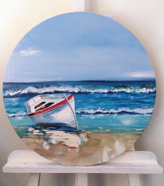 Живопись "закат на Рейне" Кокоек