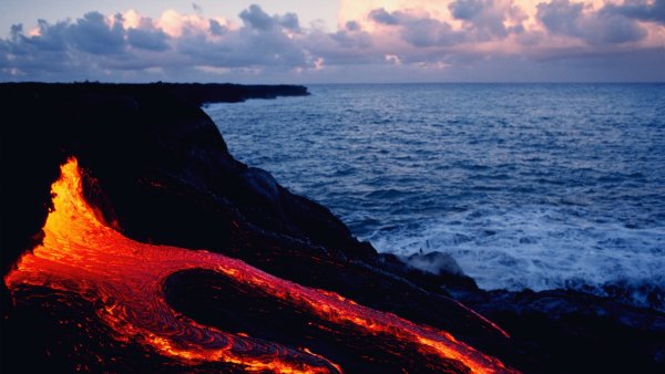 Извержение вулкана Килауэа 1969