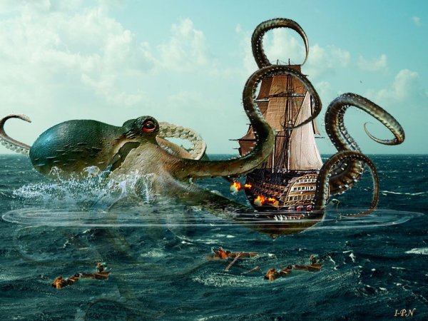 Кракен Морское чудовище