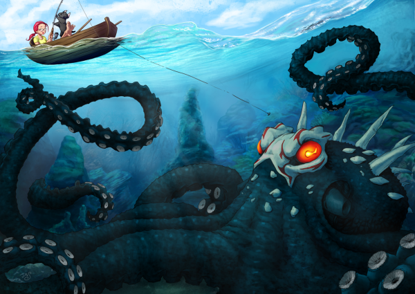 Гигантский осьминог Кракен