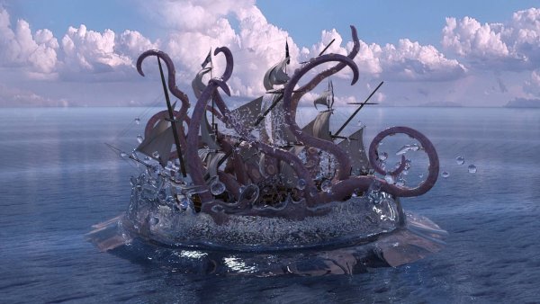 Кракен пираты Карибского моря