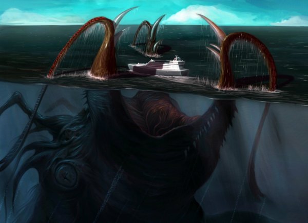 Гигантский кальмар Кракен