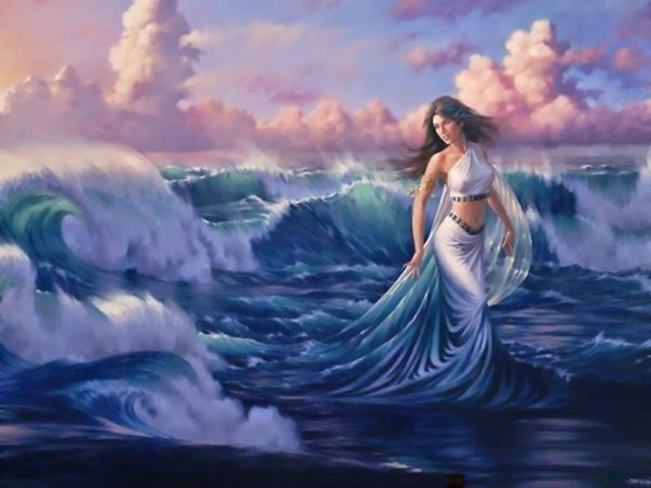 Женщина вода