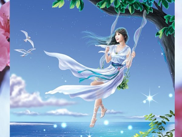 Русалка блондинка