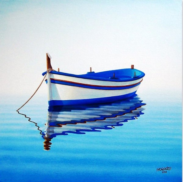 Лодка на озере