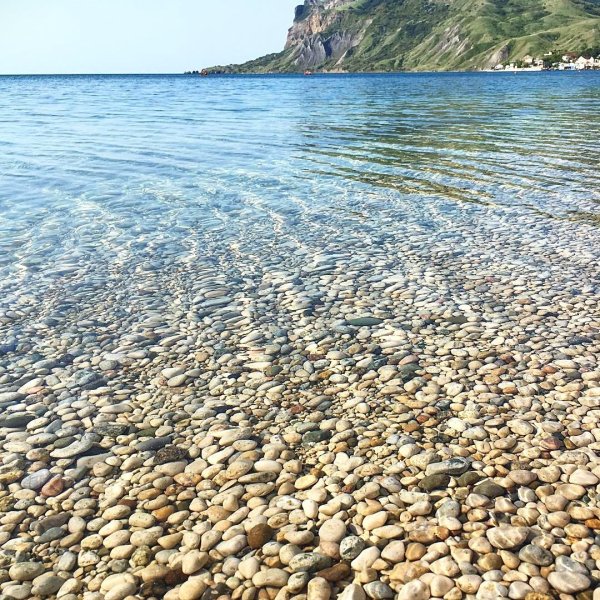 Анапа галечный пляж