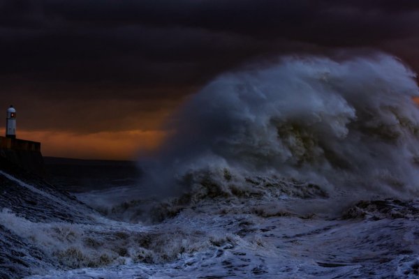 Энди Симмонс пейзаж море шторм