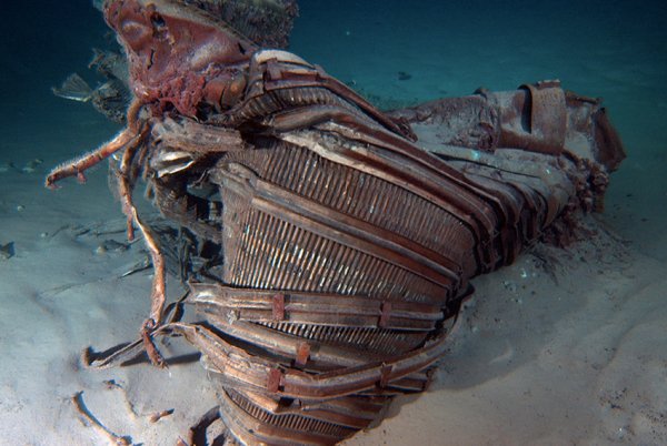 Затонувший корабль Варягин