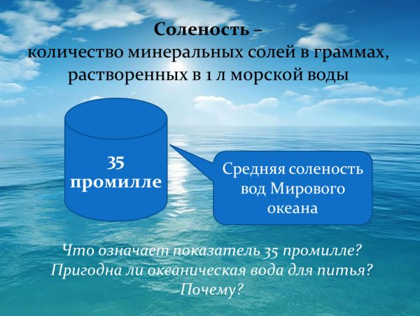 Соленость морской воды