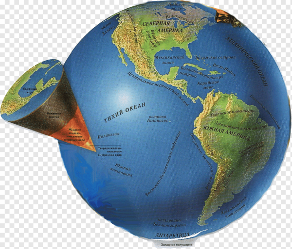 Карта мир тихий океан