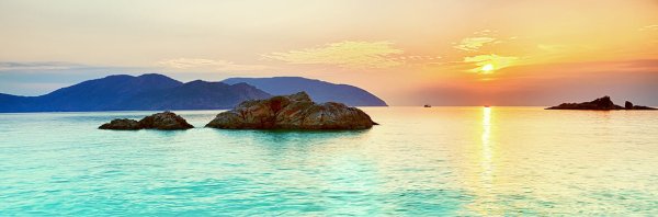 Побережье моря панорама