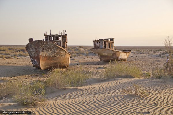 Высохшее море Аральское море