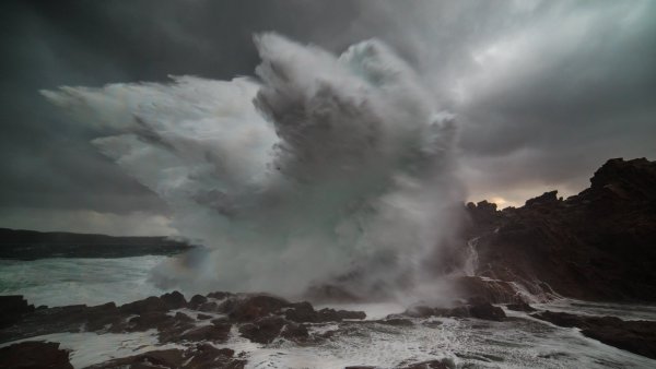 Баренцево море шторм