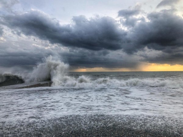 Море Приморский край шторм