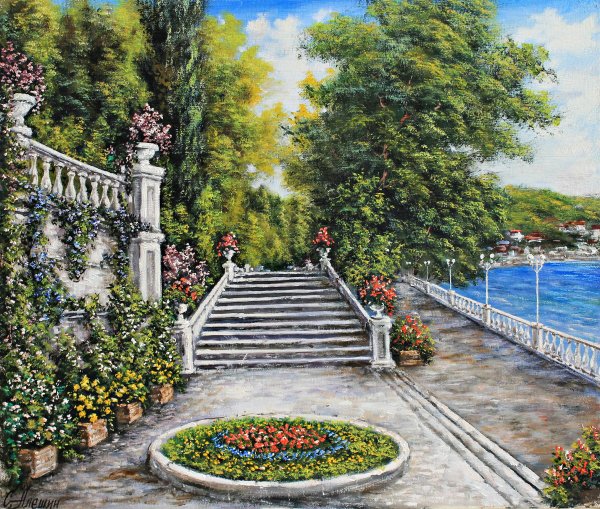 Фреска лестница к морю