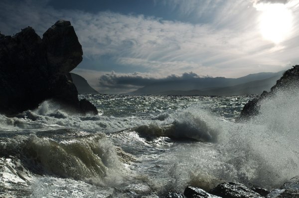 Прибой на финском заливе