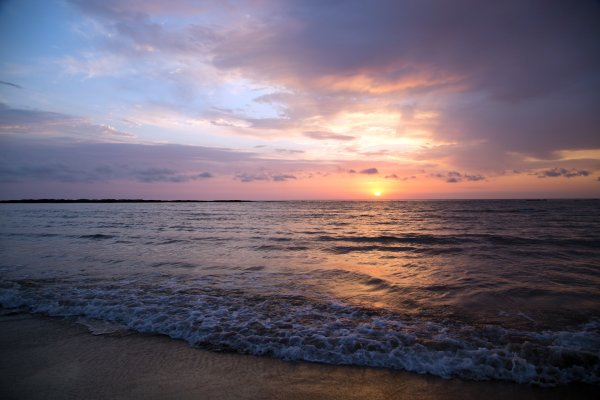 Каспийское море рассвет